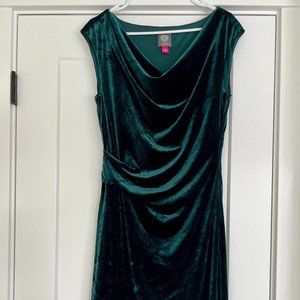 Emerald Green Velvet | Vince Camuto Dress | Size 12